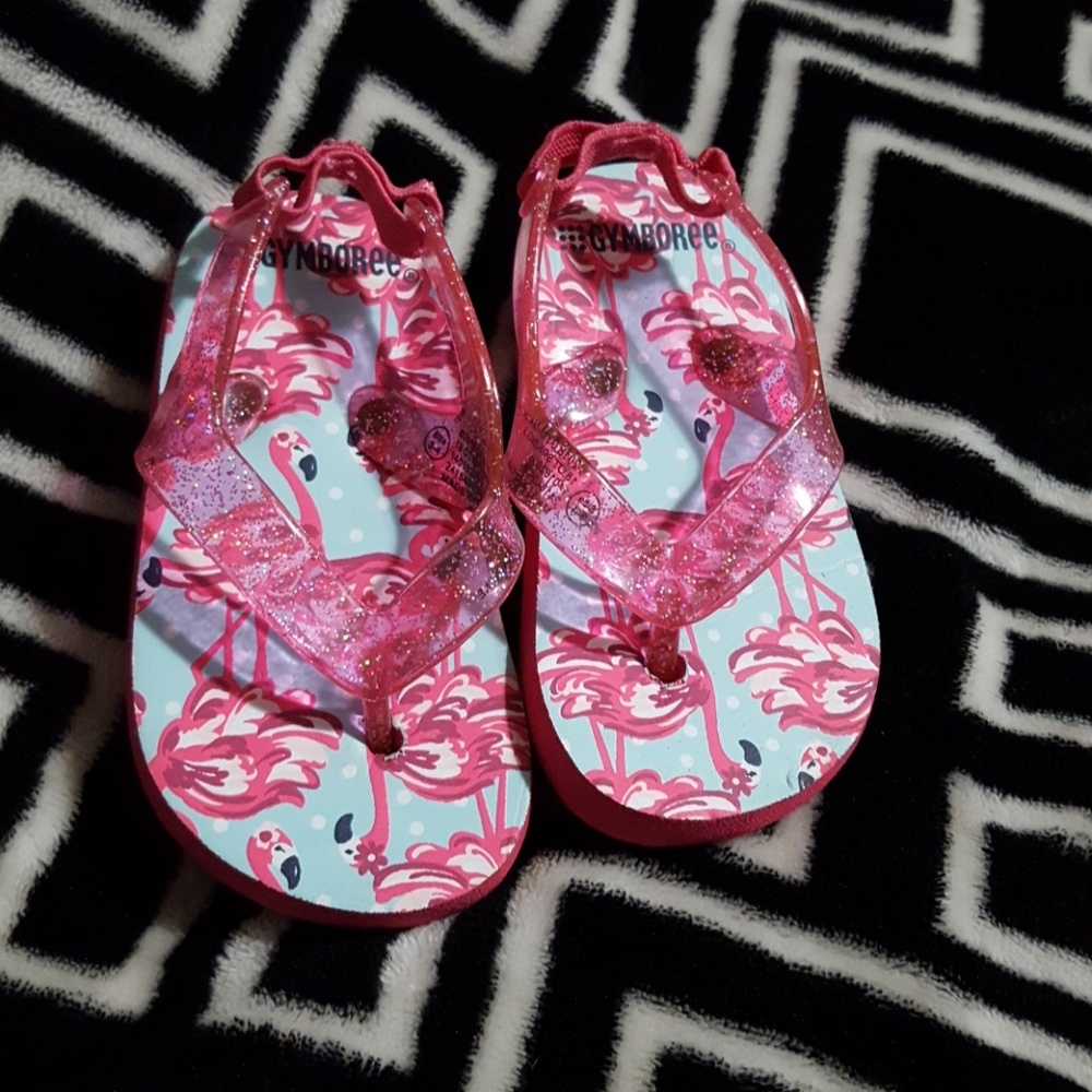 Flamingo Flip Flops toddler size 3/4
